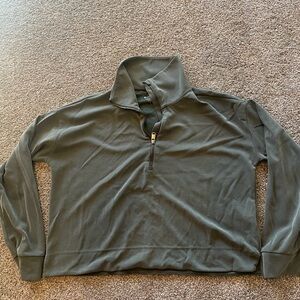 Athleta Charcoal Gray crop sweatshirt